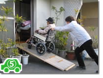 スロープで楽々